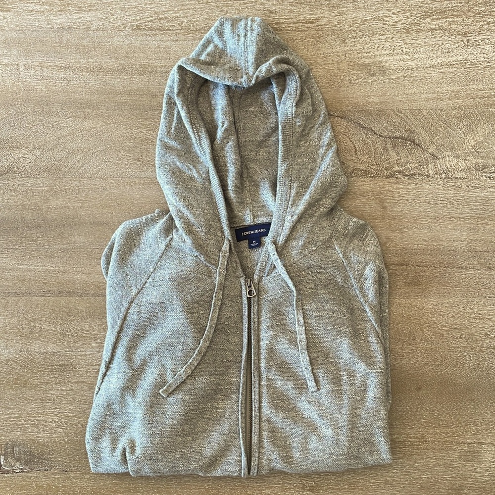 J. Crew Rugged Raglan Sleeve Cotton Hoodie